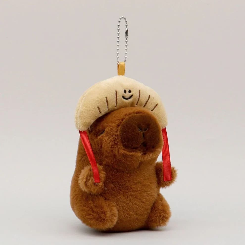Cute Capybara with Food Plush