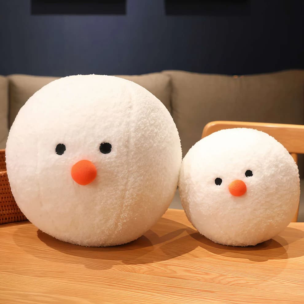 Chubby and Cute Snowman Stuffed Animal