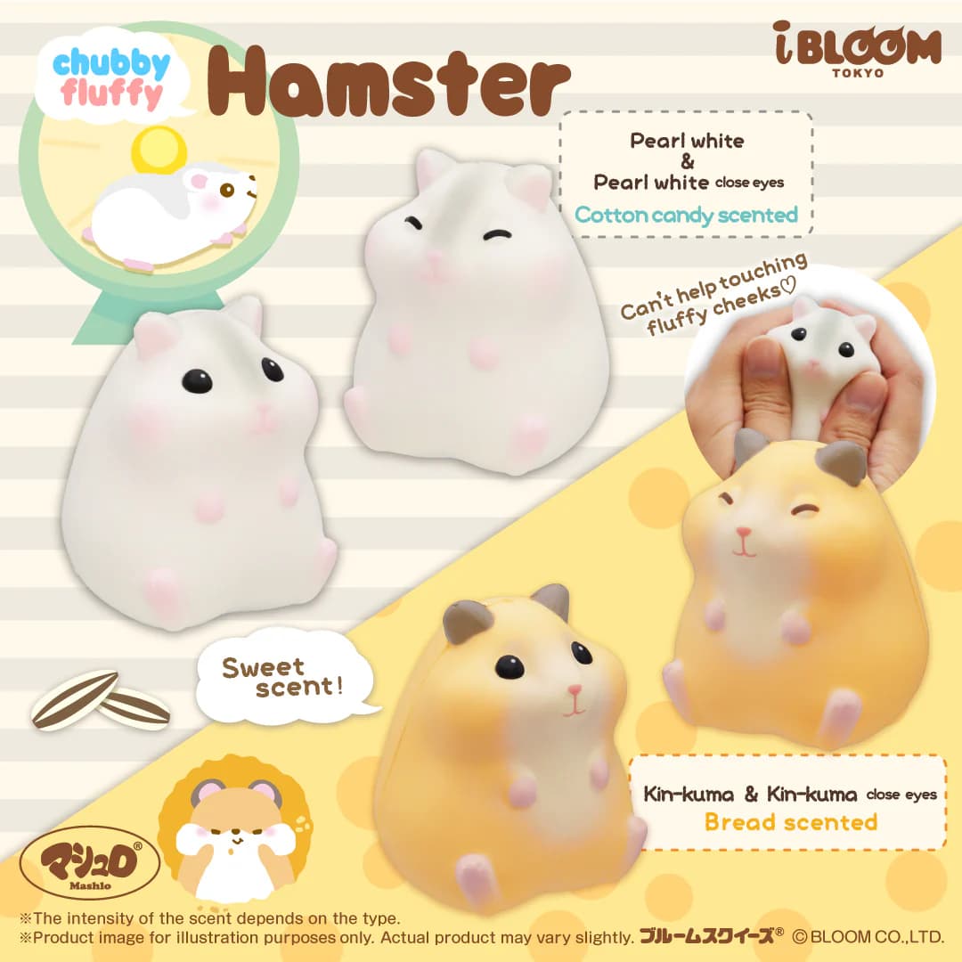 Fluffy and round hamster