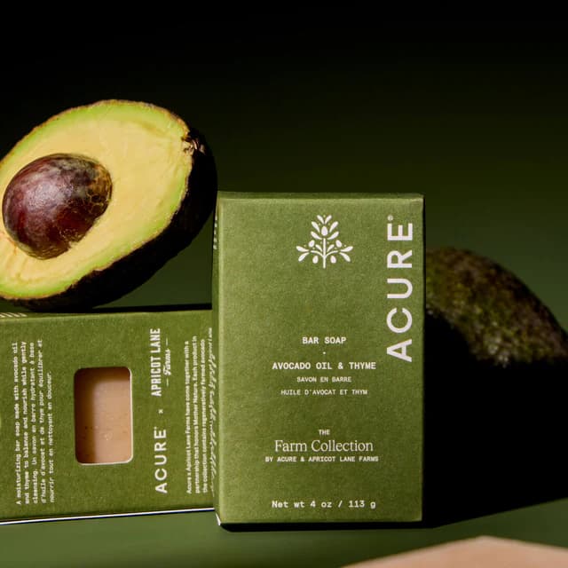 Acure x Apricot Lane Farms  Thyme Bar Soap The Farm Collection