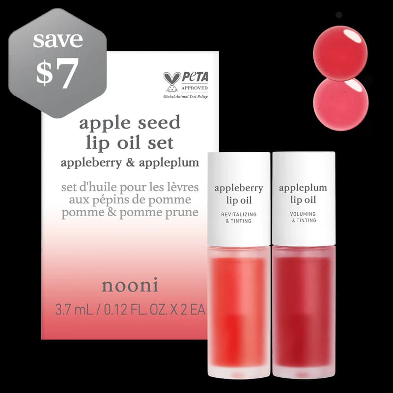 Lip Oil: duo set (appleberry & appleplum)