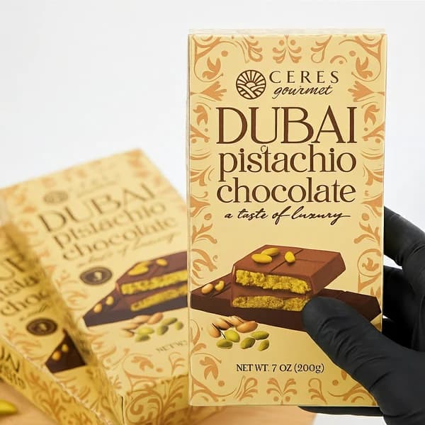 Dubai Chocolate Bar Trio - Dark, White, Milk - 7 oz