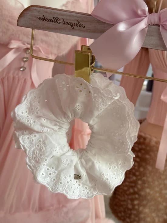 Coquette Eyelet Scrunchie