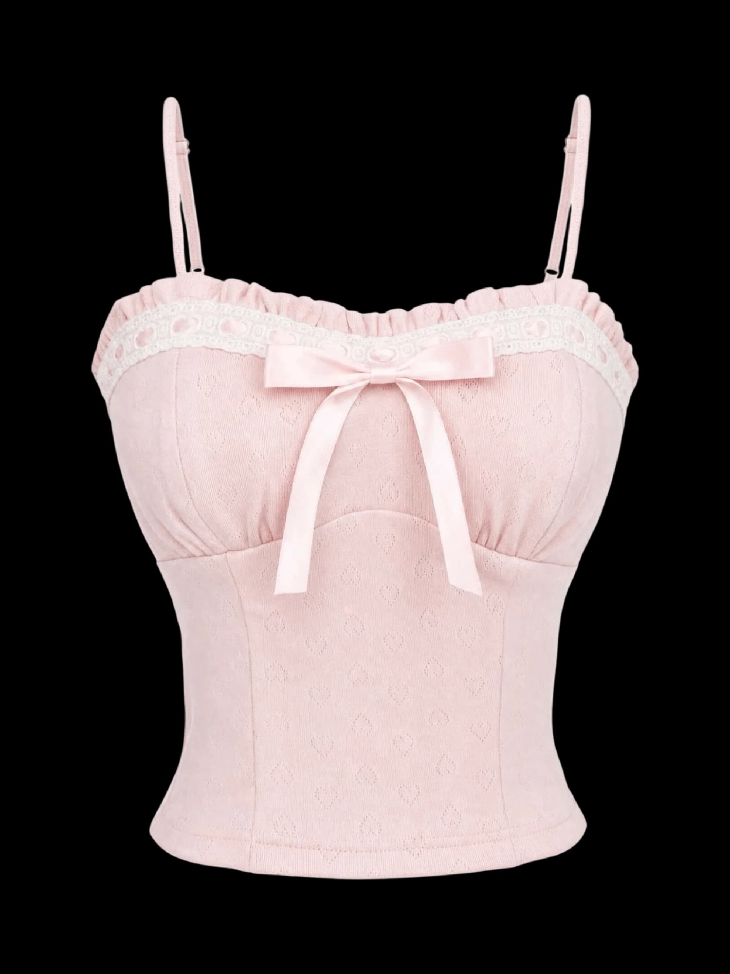 Sweetheart Cotton Pointelle Top