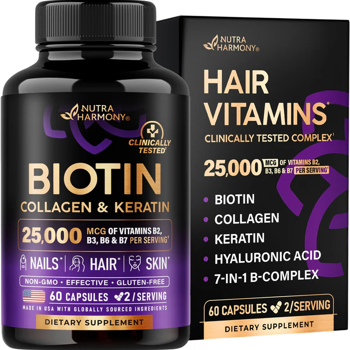 Biotin Collagen & Keratin | Hair Skin & Nails Vitamins