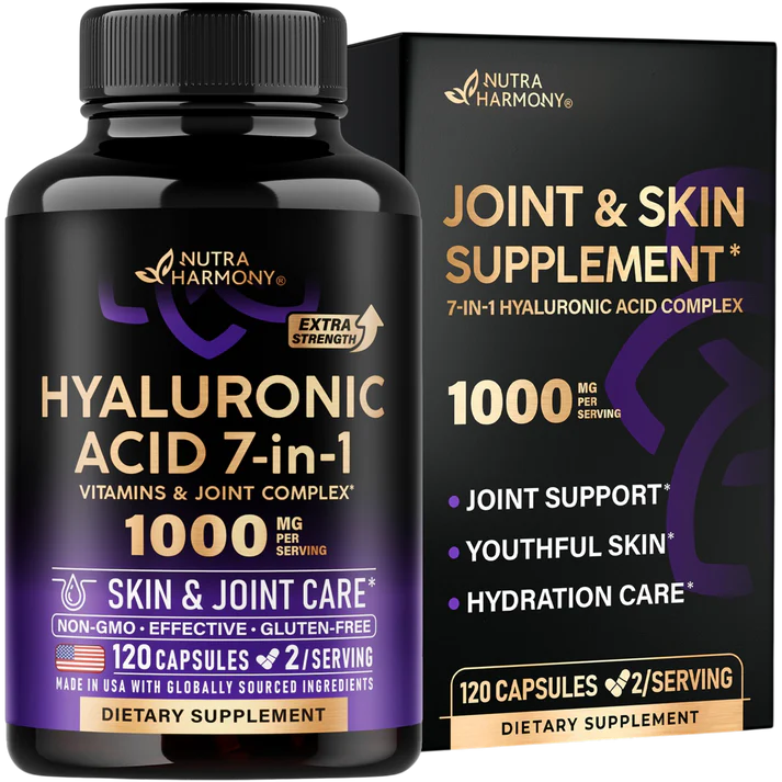 Hyaluronic Acid Supplement Complex 7-in-1 for Skin Hydratation & Joint Comfort