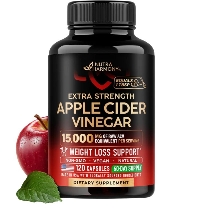 Apple Cider Vinegar Capsules for Energy, Metabolism & Weight Loss Support