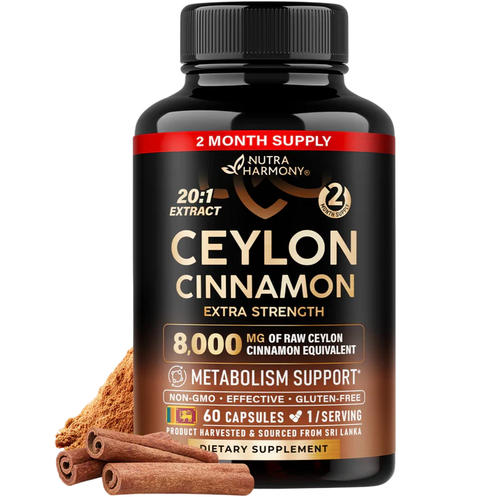 Ceylon Cinnamon 20:1 Extract | Extra Strength Capsules