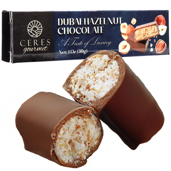 Dubai Chocolate Hazelnut Mini Bars - 3 Pack (1oz each)