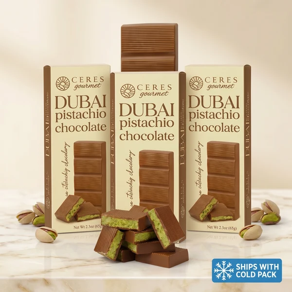 Ceres Gourmet Ultimate Dubai Pistachio Chocolate Collection (3-Pack Bundle)